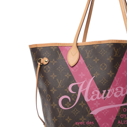 Louis Vuitton Monogram Hawaii V Neverfull MM Hot Pink 10 of 16