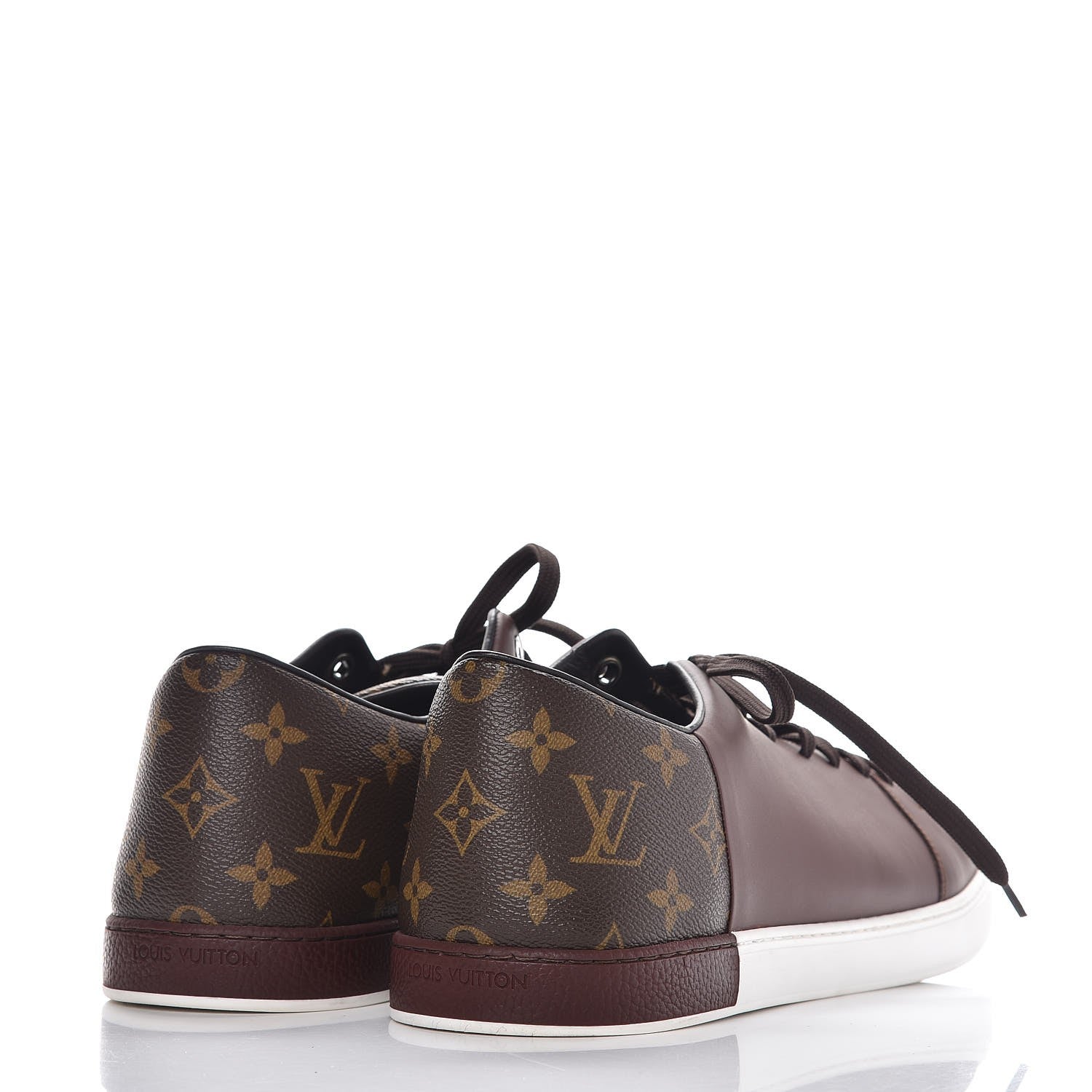 Louis Vuitton Calfskin Monogram Line Up Sneaker 13 Acajou 4 of 12