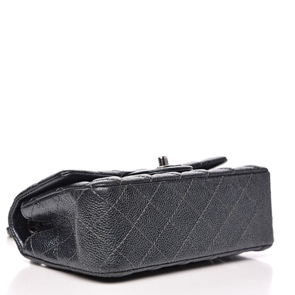 Chanel Pearly Caviar Quilted Mini Rectangular Flap Grey 4 of 13