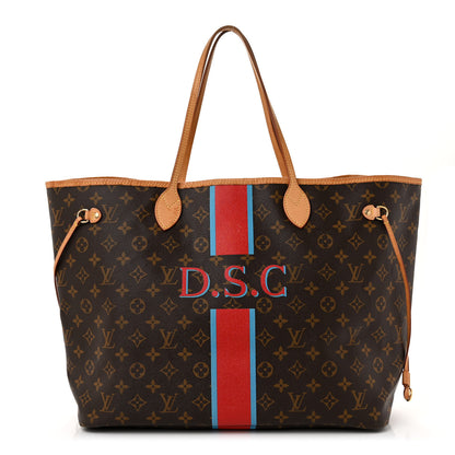 Louis Vuitton LOUIS VUITTON Monogram My LV Heritage Neverfull GM Blue Clair Rouge 3 of 17