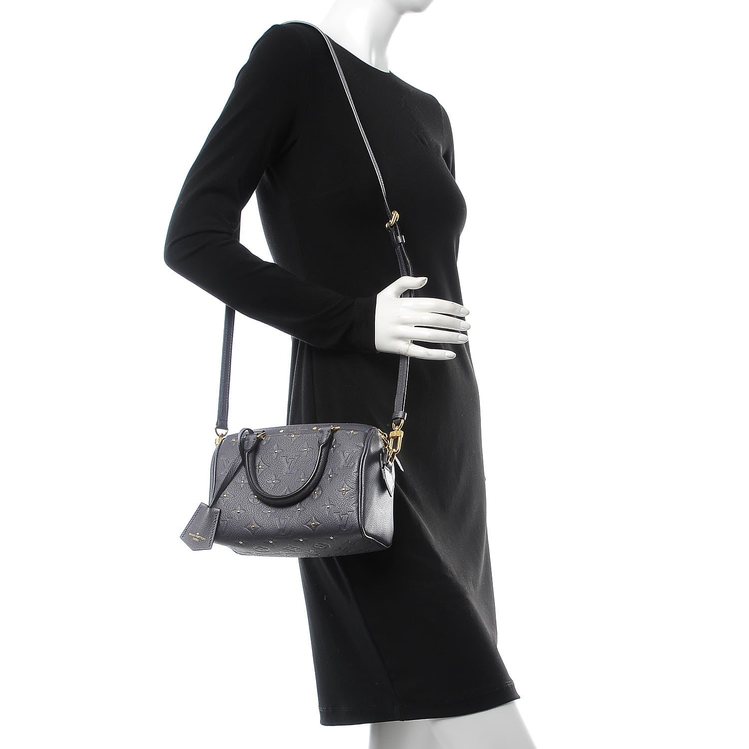 Louis Vuitton Empreinte Studded Speedy Bandouliere 20 Gris Silver 2 of 8