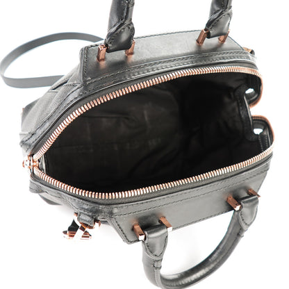 Alexander Wang Pebbled Calfskin Mini Emile Black Rose Gold Hardware 6 of 8