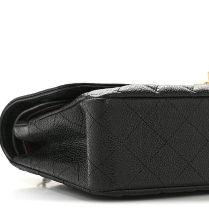 Chanel Caviar Quilted Medium Double Flap Black 9 of 14