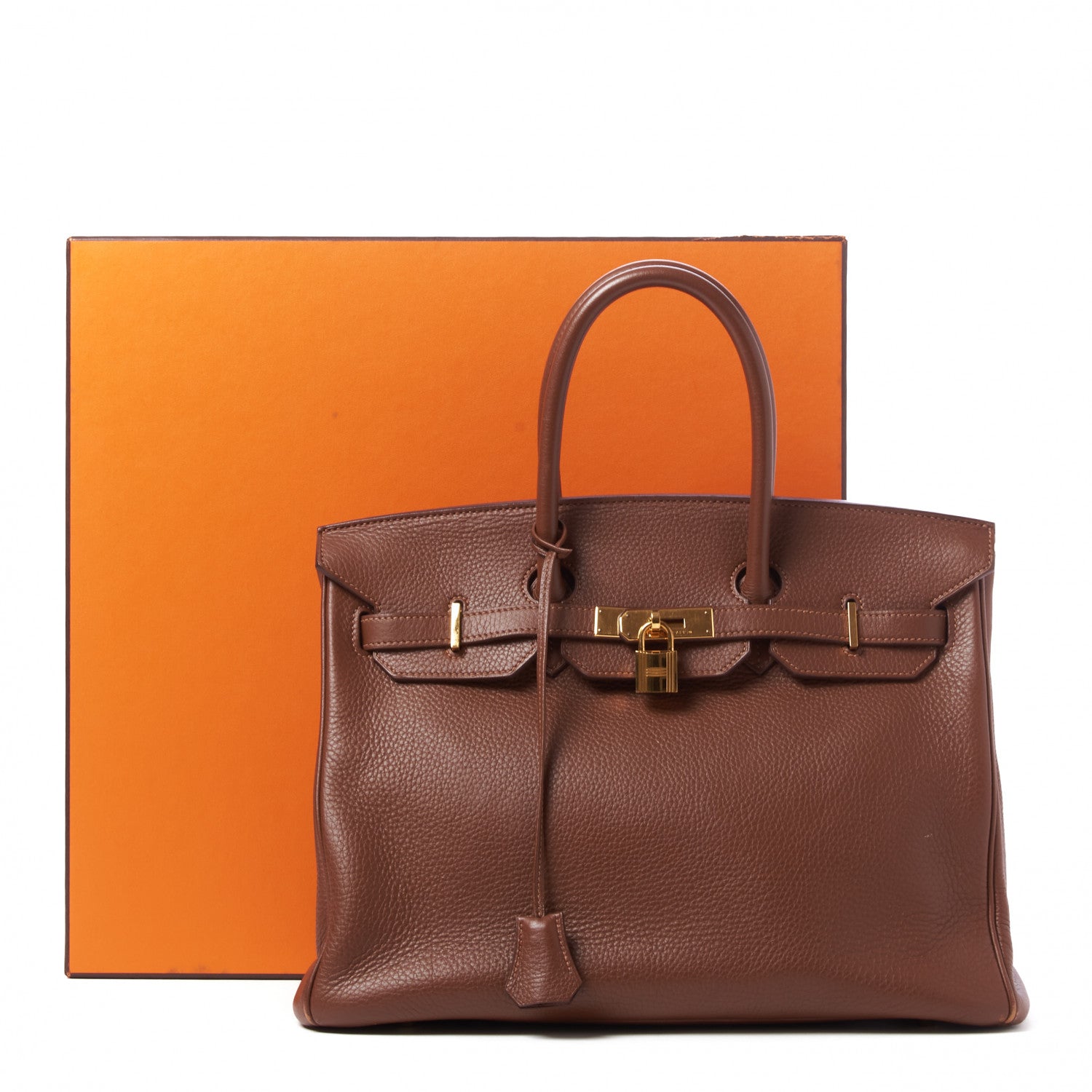 Hermes Taurillon Clemence Birkin 35 Marron D'Inde 33 of 33