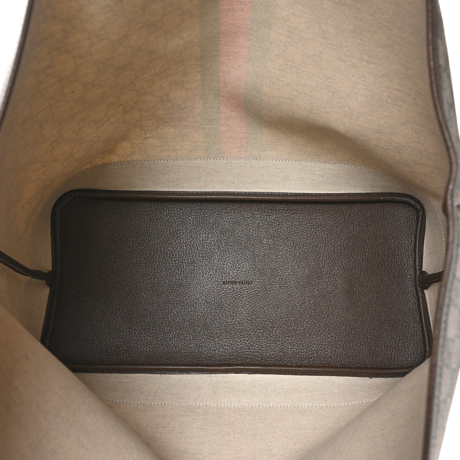 Gucci GG Supreme Monogram Textured Dollar Calfskin Web Large Ophidia Tote Beige Ebony New Acero 6 of 12