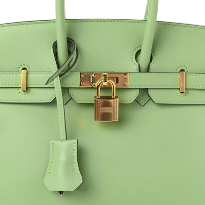Hermes Swift Birkin 25 Vert Criquet 11 of 12