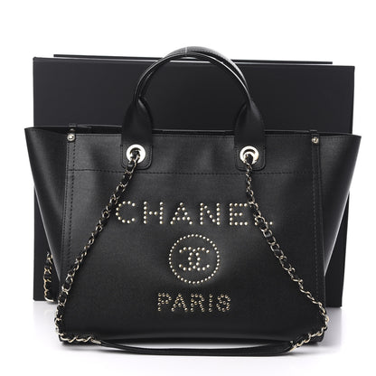 Chanel Caviar Medium Studded Deauville Tote Black 11 of 11