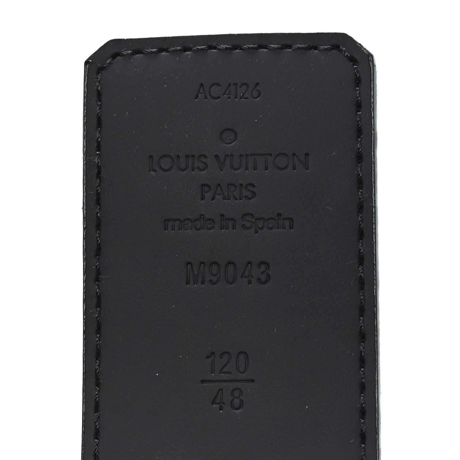 Louis Vuitton Monogram Eclipse Taigarama 40mm LV Initiales Reversible Belt 120 48 Black 3 of 6