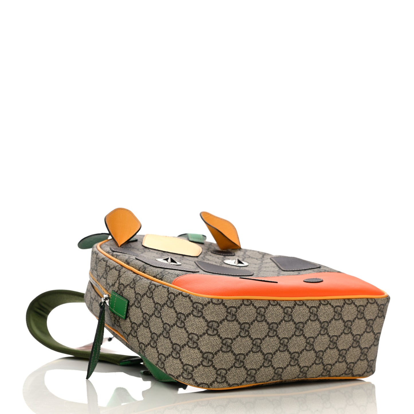 GG Supreme Monogram Kids Giraffe Backpack Ebony Multicolor