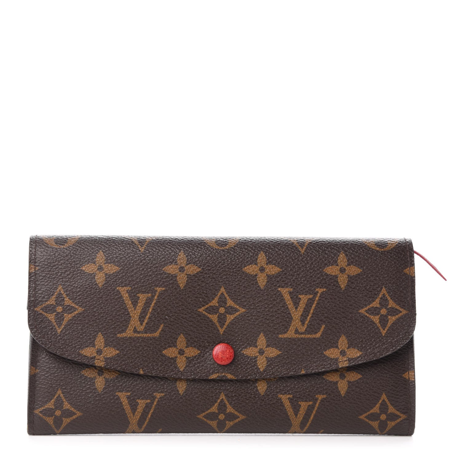 Louis Vuitton Monogram Emilie Wallet Red 1 of 6