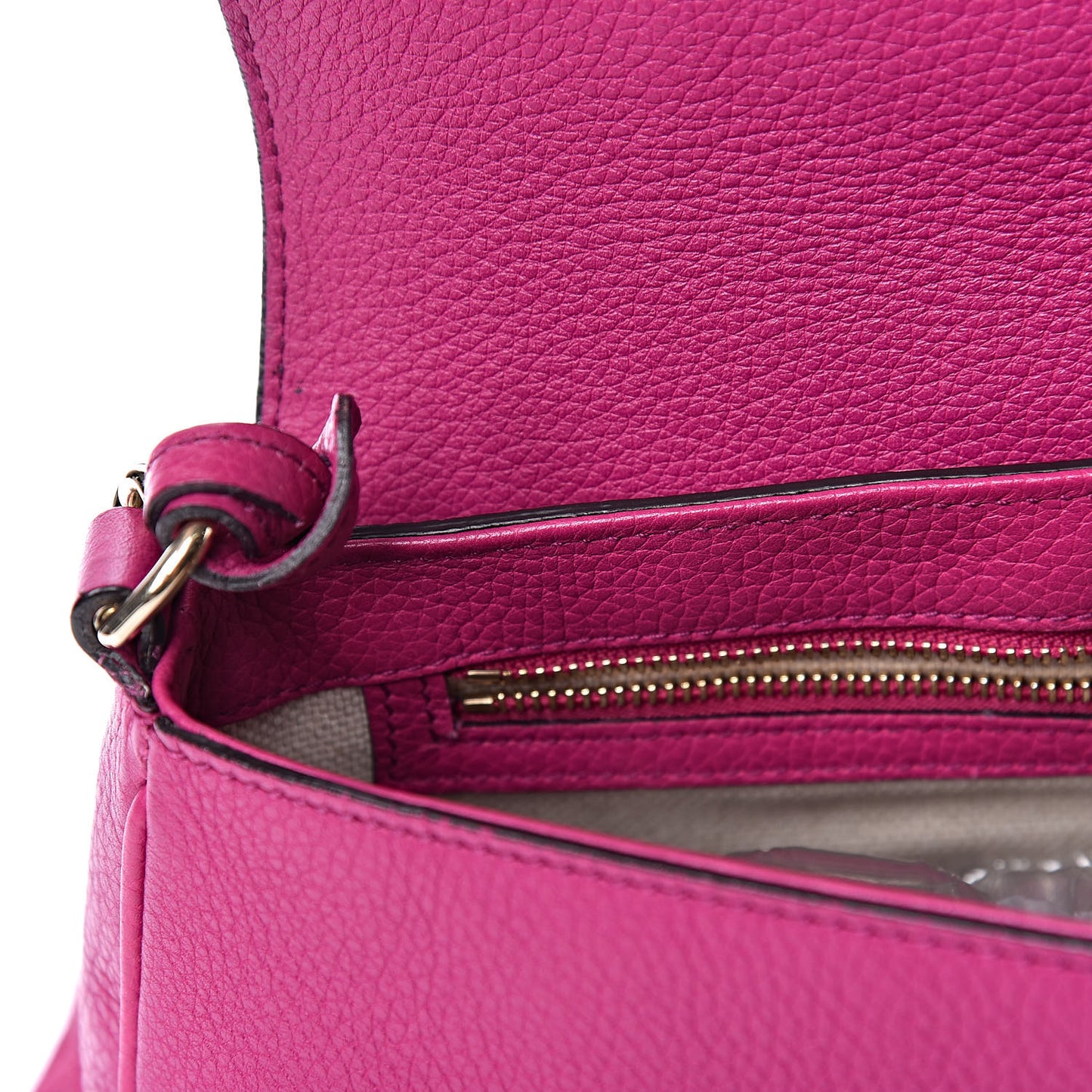 Cellarius Calfskin Medium Soho Flap Crossbody Bright Bouganville