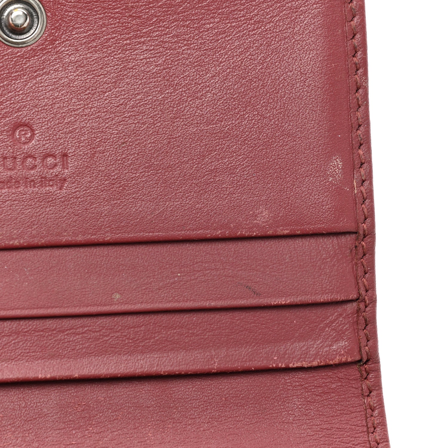 Gucci GG Supreme Monogram Blooms Card Case Wallet Beige Multicolor Dry Rose 11 of 14