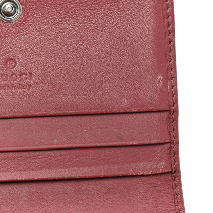 Gucci GG Supreme Monogram Blooms Card Case Wallet Beige Multicolor Dry Rose 11 of 14