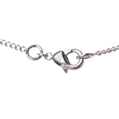 Chanel Crystal Timeless CC Necklace Silver 5 of 6