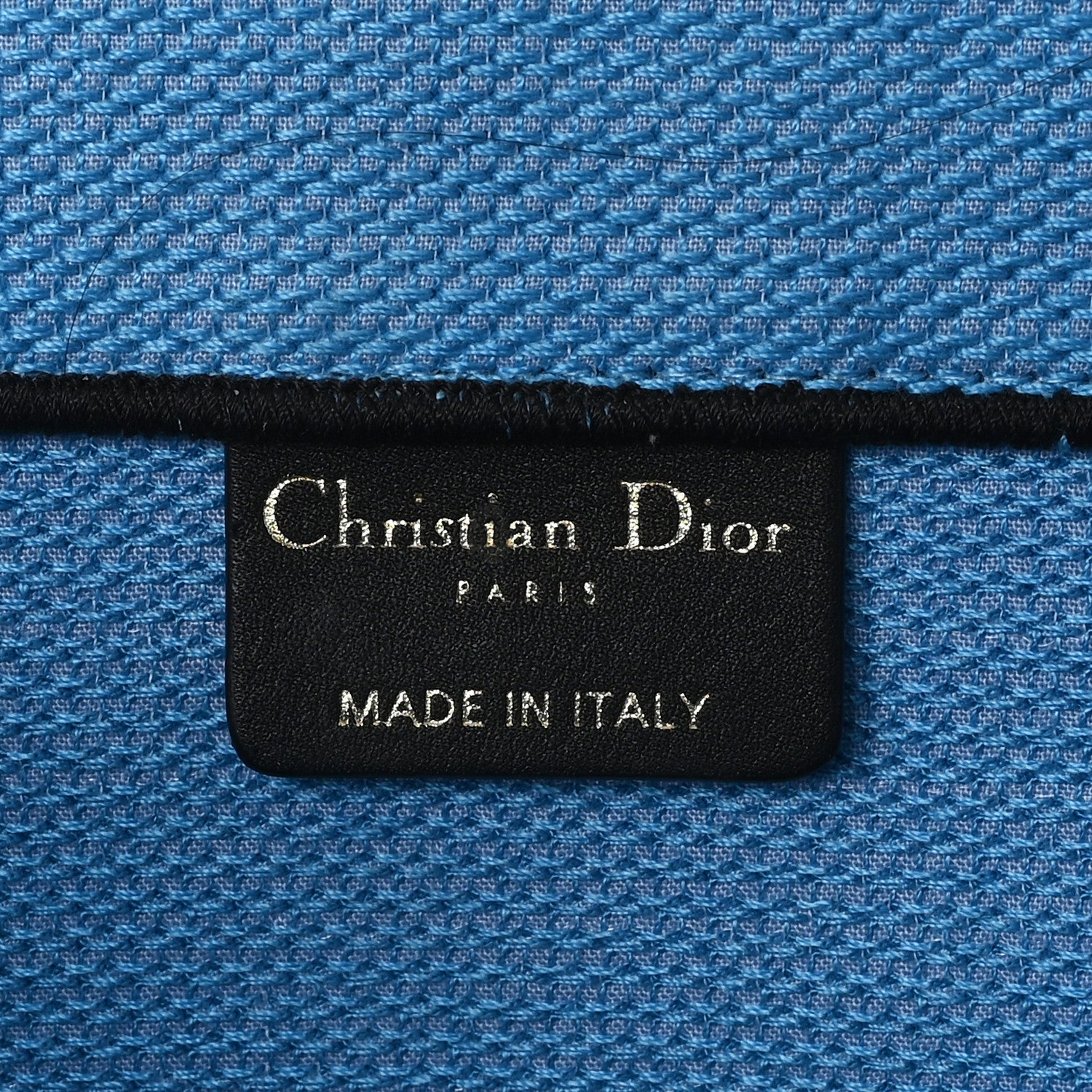 Christian Dior Canvas Embroidered Large Jungle Pop Book Tote Blue Multicolor 6 of 11