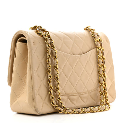 Chanel Lambskin Quilted Medium Double Flap Beige 3 of 15