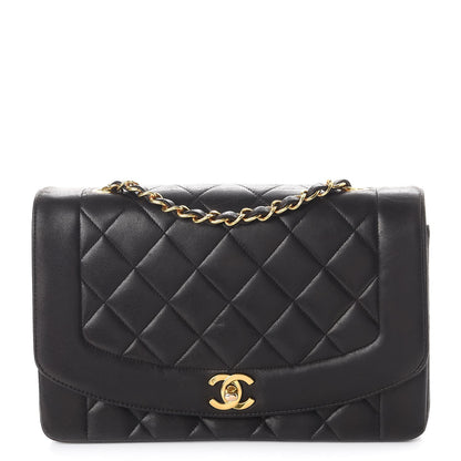 Chanel Lambskin Quilted Medium Single Flap Black 1 of 10