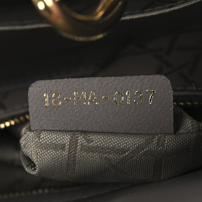 Christian Dior Lambskin Cannage Small Lucky Badges My Lady Dior Grey 7 of 13