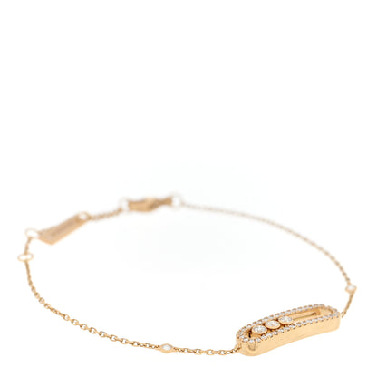 Messika 18K Yellow Gold Diamond Classic Baby Move Pave Bracelet 1 of 4