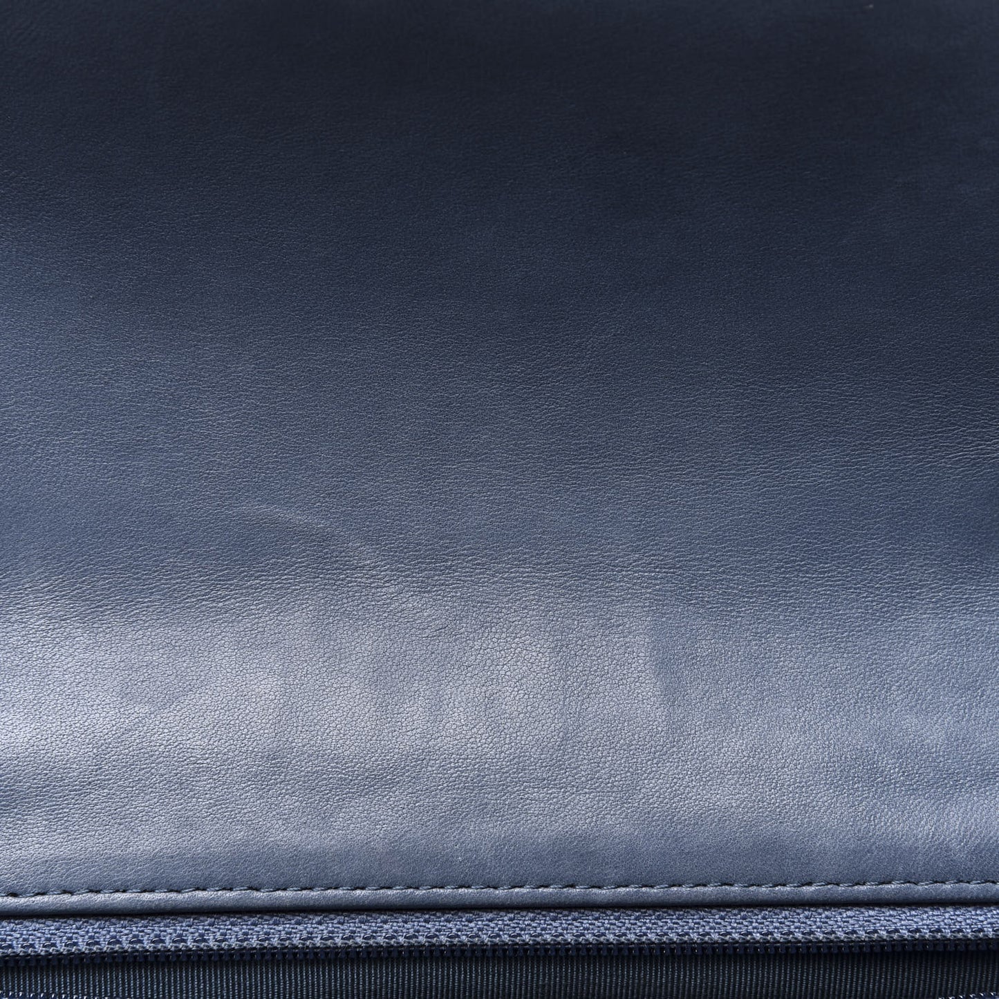 Lambskin Quilted Mini Rectangular Flap Dark Blue