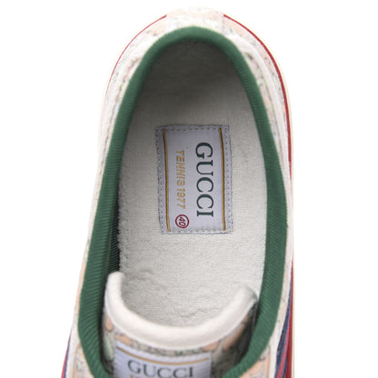 Gucci X LIBERTY OF LONDON Canvas Web Tracy Print Womens 1977 Tennis Sneakers 40 Mint Peach Mystic White 6 of 8