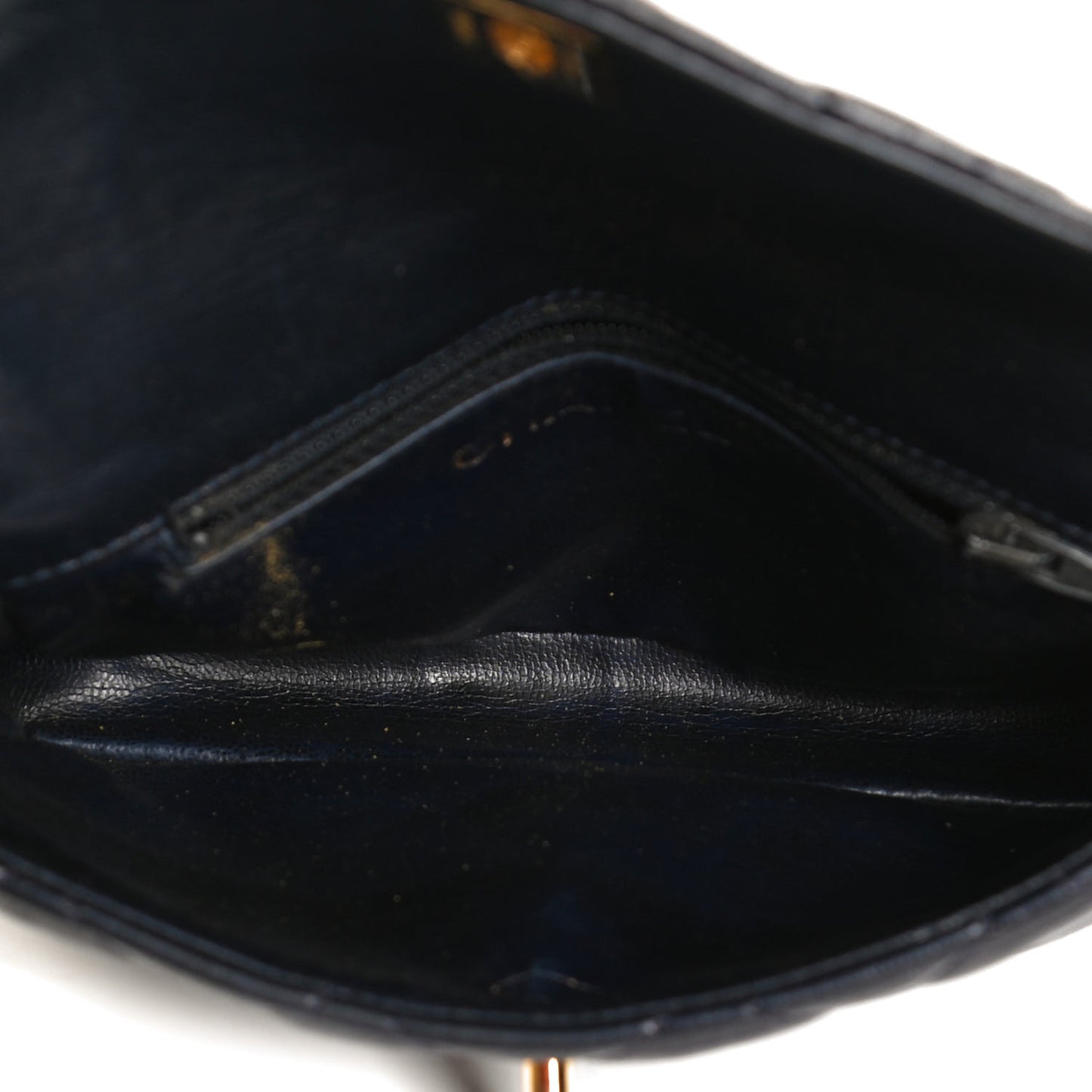 Lambskin Quilted Flap Waist Belt Bag 70 28 Navy