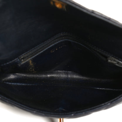Chanel Lambskin Quilted Flap Waist Belt Bag 70 28 Navy 5 of 12