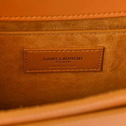 Saint Laurent Calfskin Medium Monogram Sunset Cheddar 6 of 8