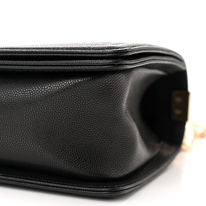 Chanel Caviar Quilted Medium Boy Flap Black 10 of 11