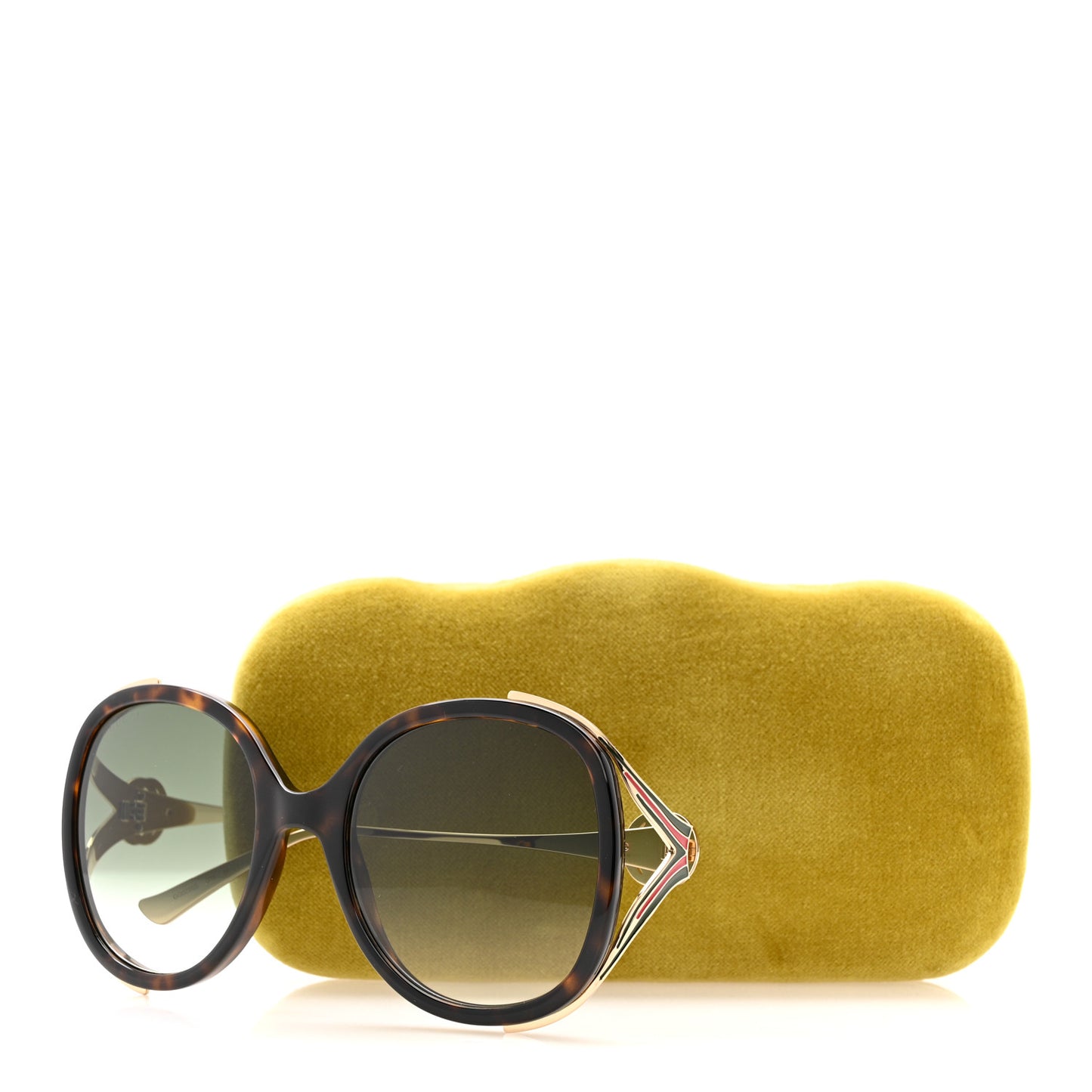 Round Frame Injected GG0226S Sunglasses Tortoise