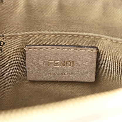 Fendi Vitello Dolce Lurex Floral Embroidered Studded Mini By The Way Boston Bag White 5 of 10