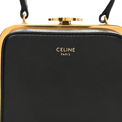 Celine Shiny Calfskin Lana Triomphe Minaudiere Black 9 of 11