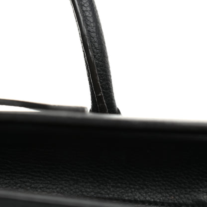 Celine Drummed Calfskin Micro Luggage Black 13 of 14