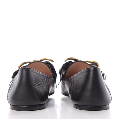 Gucci Calfskin Bow Ballet Flats 36 Black 7 of 11