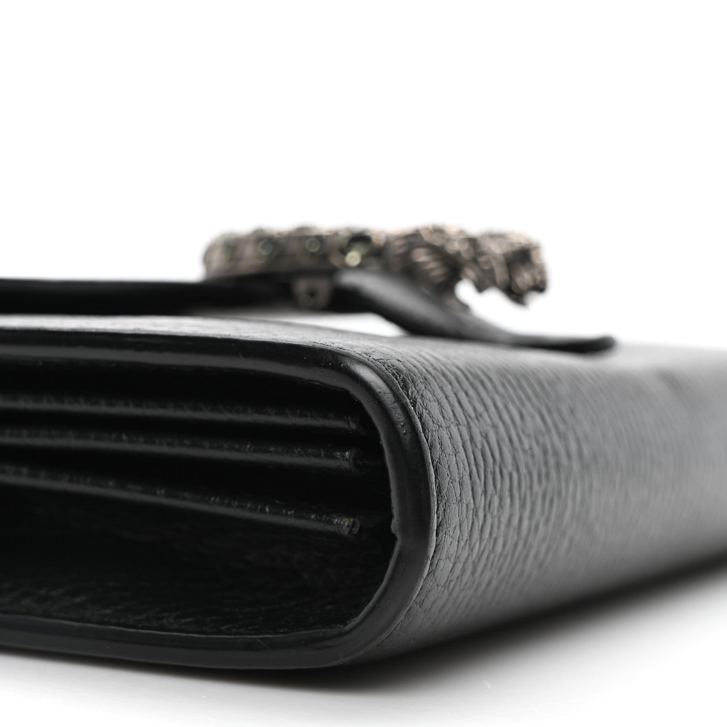 Gucci Calfskin Mini Dionysus Chain Wallet Black 8 of 9