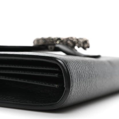 Gucci Calfskin Mini Dionysus Chain Wallet Black 8 of 9