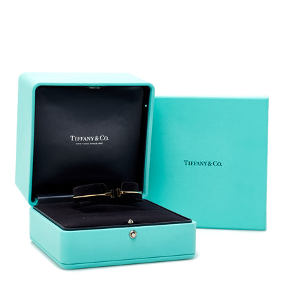 Tiffany 18K Yellow Gold Narrow T Wire Bracelet 4 of 4