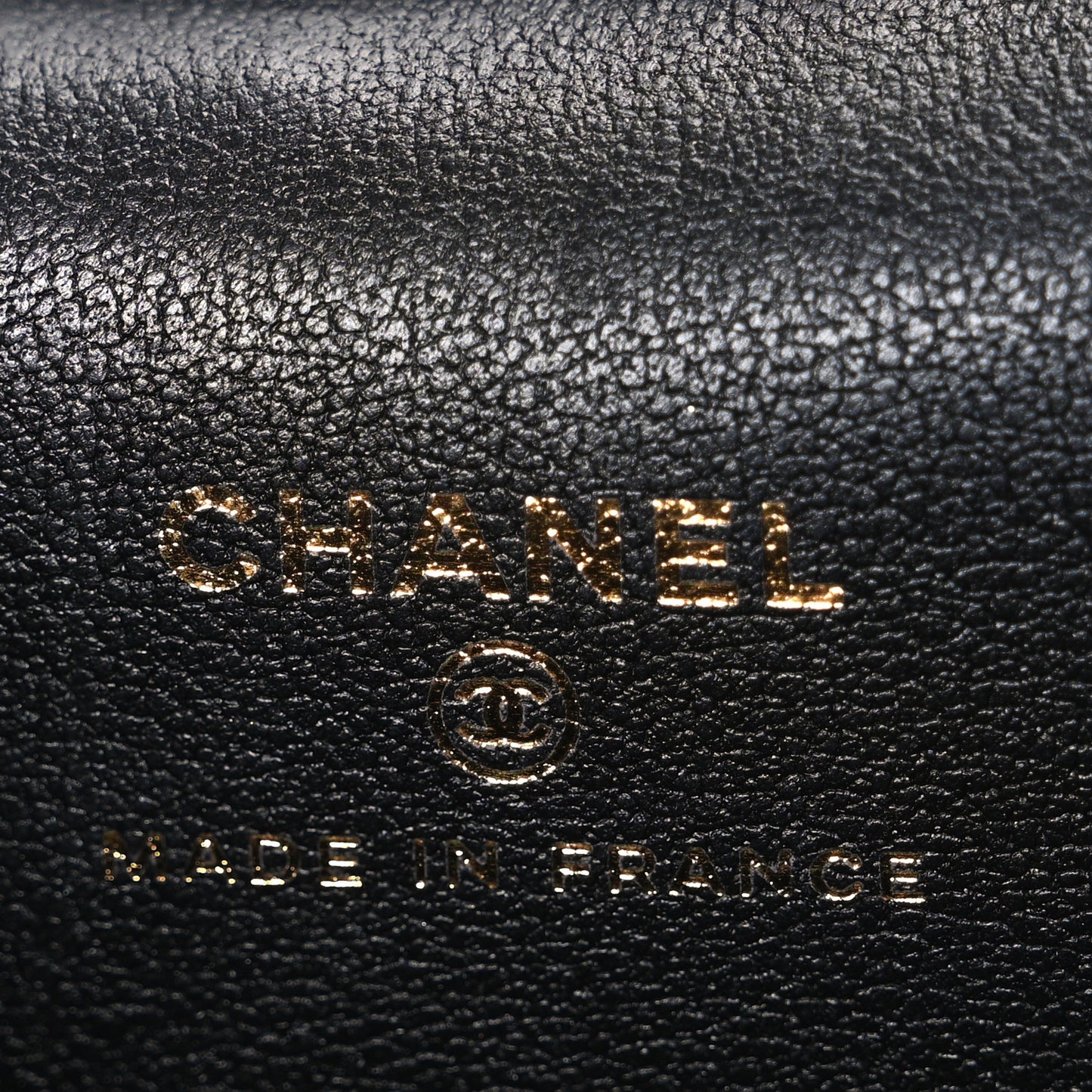 Lambskin Quilted Top Handle Mini Vanity Case With Chain Black