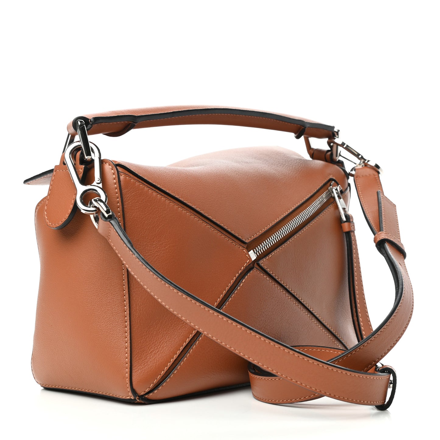 Calfskin Small Puzzle Bag Tan