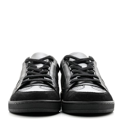 Christian Dior Calfskin Suede Logo Sneakers 36 Black 2 of 11