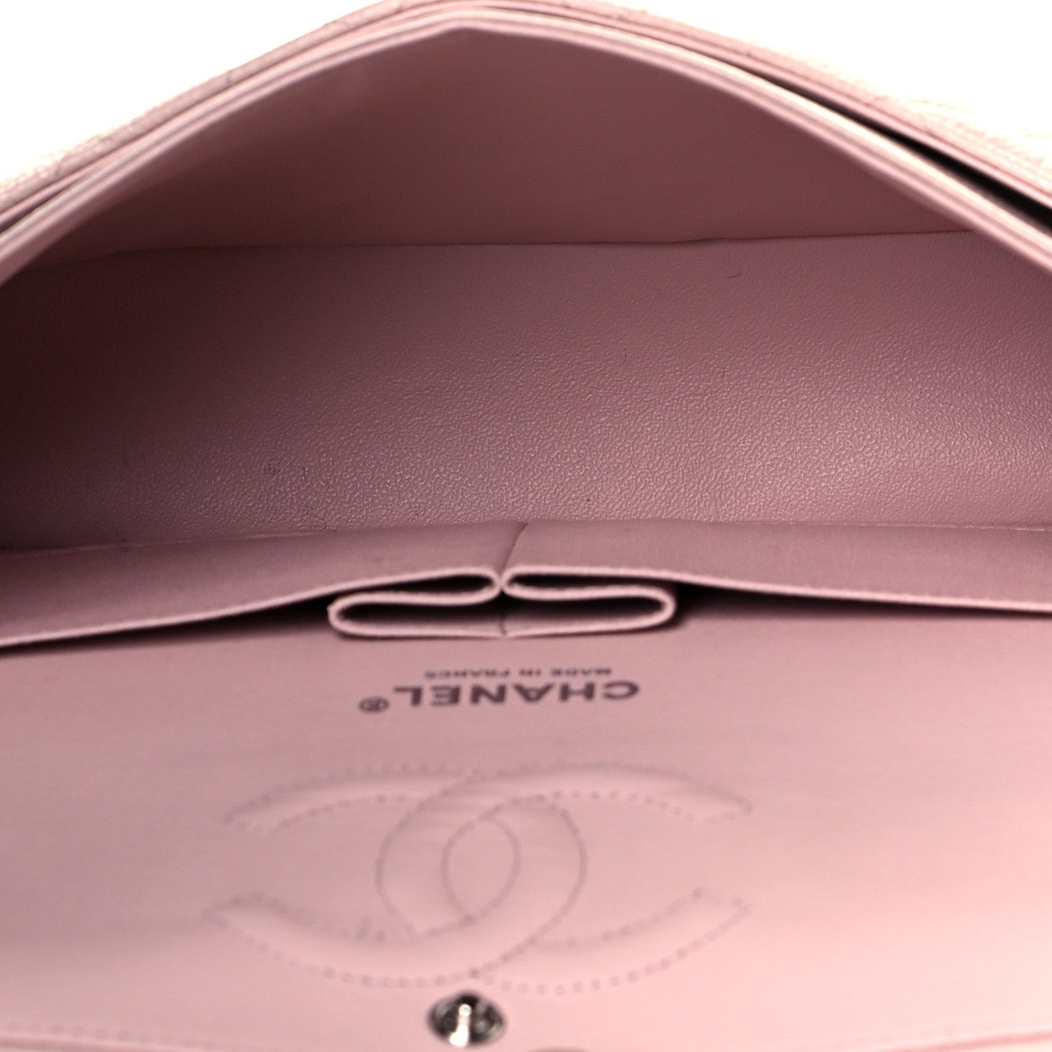 Chanel Caviar Quilted Medium Double Flap Light Pink 4 of 10