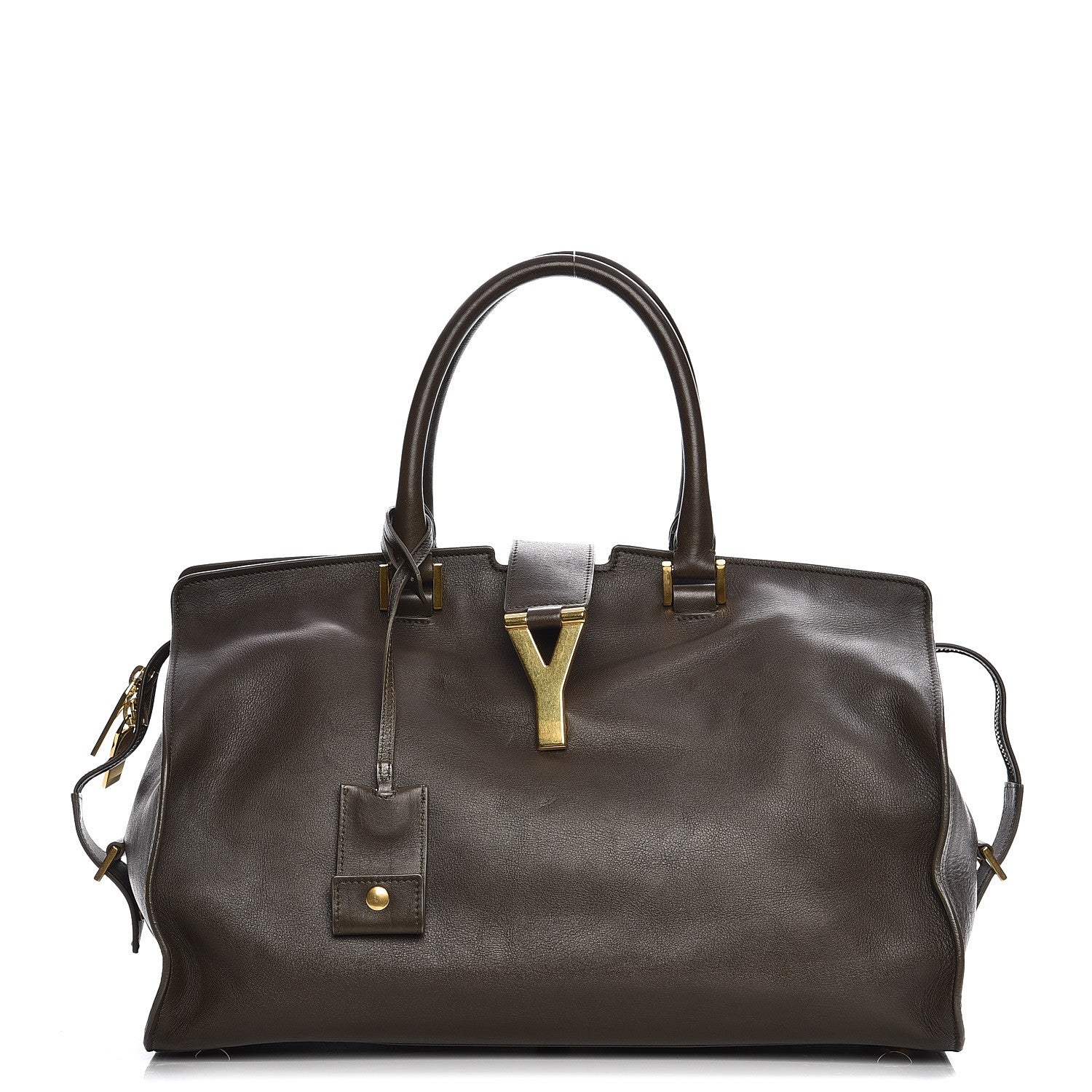 Saint Laurent Calfskin Medium Classic Y Cabas Earth 1 of 13
