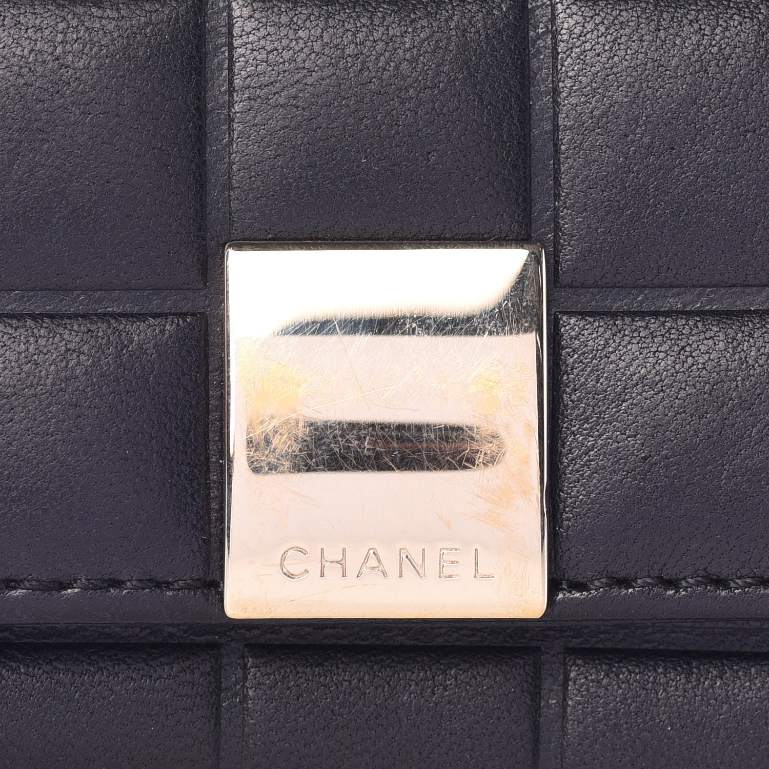 Chanel Lambskin Chocolate Bar 6 Key Holder Blue 8 of 9