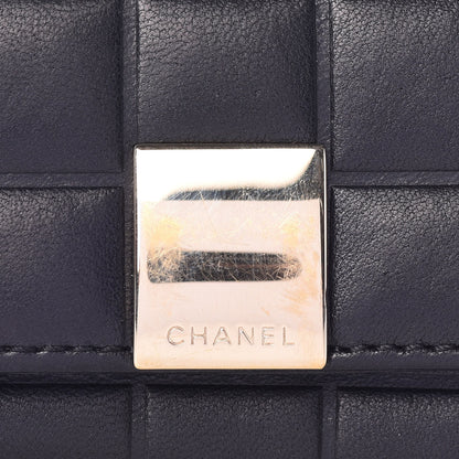 Chanel Lambskin Chocolate Bar 6 Key Holder Blue 8 of 9