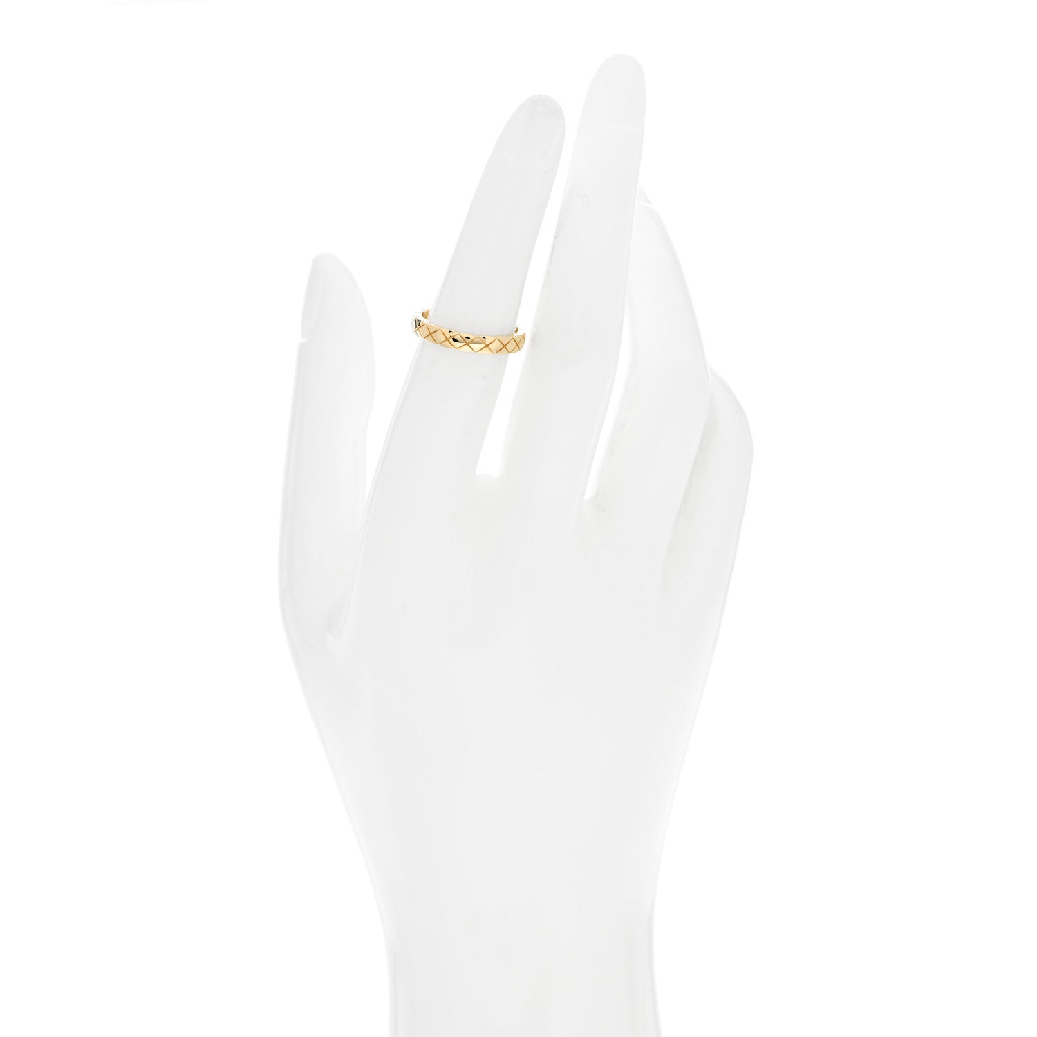 Chanel 18K Yellow Gold Mini Coco Crush Ring 51 5.75 2 of 4
