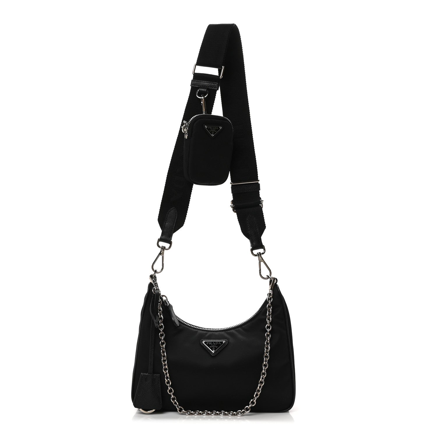 Prada Re-Nylon Saffiano Re-Edition 2005 Shoulder Bag Black 1 of 10