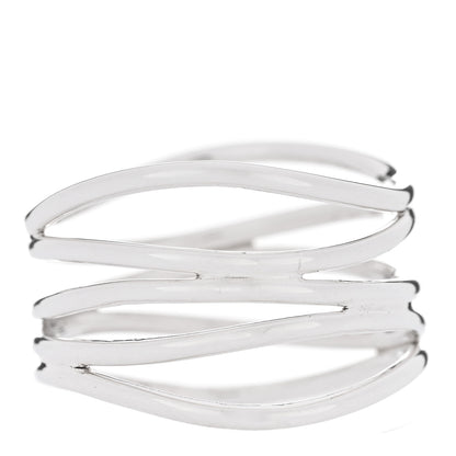 Tiffany Sterling Silver Elsa Peretti 5 Row Wave Ring 48 4.5 1 of 4