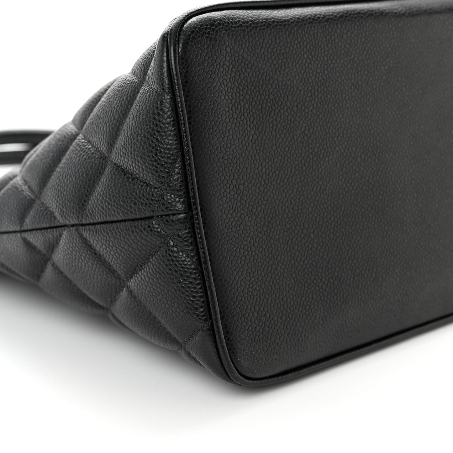 Caviar Quilted Medallion Tote Black