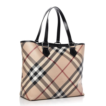 Burberry Nova Check Large Nickie Tote Black 3 of 14