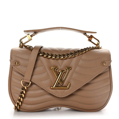 Louis Vuitton Calfskin New Wave Chain MM Noisette 1 of 8
